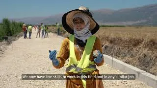 Thumbnail: Labour-based infrastructure works are helping improve lives in Lebanon's Bekaa Valley