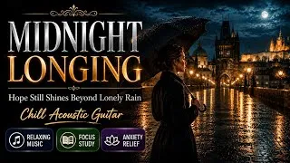 Thumbnail: Prague Midnight Reflections | Gentle Folk Guitar for Deep Focus and Relaxation