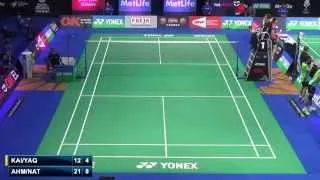 Thumbnail: R16 - XD - T.Ahmad / L.Natsir vs Lu K. / Huang Y.Q. - 2014 Badminton Denmark Open (F G1int)