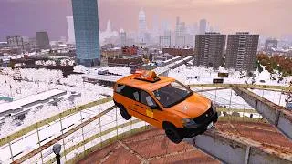 Thumbnail: GTA 4 WINTER CRASH TESTING REAL CARS 310
