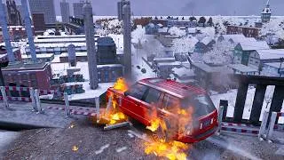 Thumbnail: GTA 4 WINTER CRASH TESTING REAL CARS 306