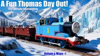 Thumbnail: The First Time Hulyan and Maya Went to a Thomas Day Out Event. Thomas the Tank Engine and Friends!