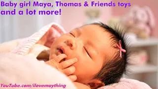Thumbnail: Our BABY Diary: When Maya Was Born. Thomas the Tank Engine, Toys, Tanks and Motorcycles! Cute Maya