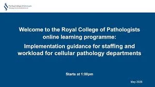 Thumbnail: Best practice recommendations for staffing and workload for cellular pathology departments