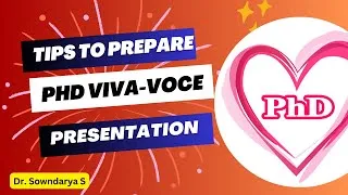Thumbnail: PhD Viva Presentation Tips #phd #viva #iLovePhD By Dr. Sowndarya S from iLovePhD.com