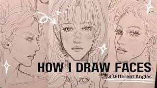 Thumbnail: How I draw faces-female version! 🌻🍃