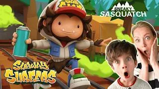 Thumbnail: SNEAKY SASQUATCH IN SUBWAY SURFERS! 🐾💨 | Ima and Jessy