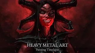 Thumbnail: Bloodlust Queen - Dark Fantasy Illustration Timelapse (Full Process)