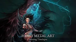 Thumbnail: "Death Whisperer" - Dark Fantasy Digital Painting  (Process Video)