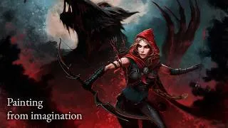 Thumbnail: How I Painted a Darker Red Riding Hood — Full Digital Art Timelapse