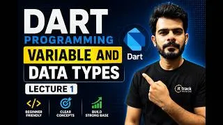 Thumbnail: Variables & Data Types in Dart | Flutter Beginner Tutorial (Easy Explained in Roman Urdu)