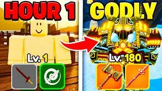 Thumbnail: I Spent 100+ Hours Going NOOB to GODLY in Dungeon Quest Reborn!