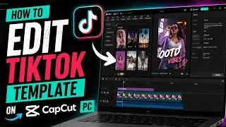 Thumbnail: How to edit Tiktok template on Capcut PC 