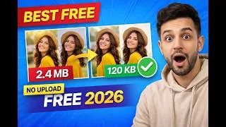 Thumbnail: Best Free Image Compressor 2026 (No Upload, No Watermark, 100% Browser-Based)