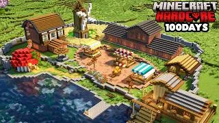 Thumbnail: I Survived 100 Days Building the ULTIMATE VILLAGE in Minecraft Hardcore 