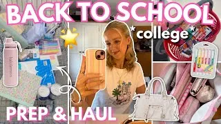 Thumbnail: BACK TO SCHOOL HAUL + PREP WITH ME *college edition* 🧺🛍️