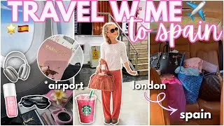 Thumbnail: TRAVEL WITH ME TO SPAIN!! 🇪🇸👜✈️ travel day vlog*