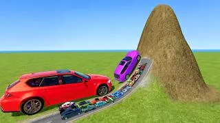 Thumbnail: 🌋 BIG & SMALL CARS vs GIANT BULGE #9 🚀💥 | WHO CAN SURVIVE? | BeamNG.drive | Impala BeamNG