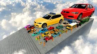 Thumbnail: 🪜 BIG & SMALL CARS vs STAIRS #14 🚗💥 | WHO CAN SURVIVE? | BeamNG.drive | Impala BeamNG