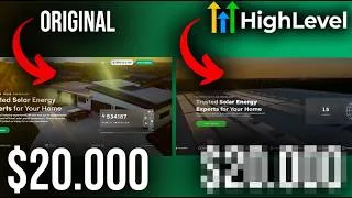 Thumbnail: I Recreated A $20k Website In GoHighLevel (STEP-BY-STEP)