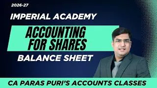 Thumbnail: ACCOUNTING FOR SHARES ( BALANCE SHEET )