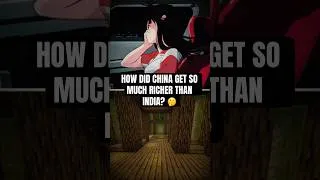 Thumbnail: How did China get so much richer than India? 🤔