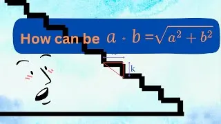 Thumbnail: how can a+b=√(a²+b²). the staircase Paradox.