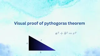 Thumbnail: visual proof of pythogoras theorem (a²+b²=c²)