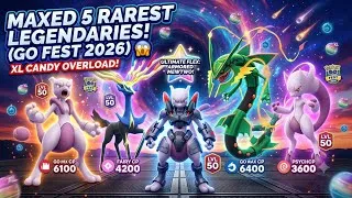 Thumbnail: I Maxed Out the 5 RAREST Legendaries from GO Fest 2026! 😱 #pokemongo #gofest20206 #viral 