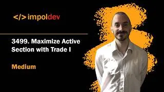 Thumbnail: Maximize Active Section with Trade I | LeetCode 3499 - Python