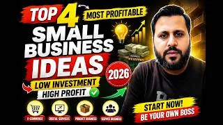 Thumbnail: Top 4 Most Profitable Small Business Ideas for 2026 🔥 | Low Investment