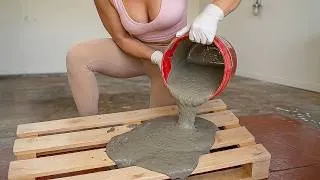 Thumbnail: Pour Cement into Wooden Pallets and see what most people don't even imagine happens! Creation Tips