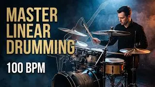 Thumbnail: Dave Weckl Inspired Drums | 100 BPM Backing Track | Practice Linear