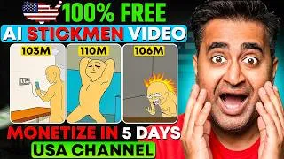 Thumbnail: Make Stickman Animation Video Using Google OMNI AI 🤯 | USA Channel Idea!
