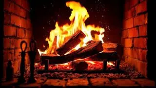 Thumbnail: Cozy Fireplace 4K (12 HOURS). Fireplace with Crackling Fire Sounds. Fireplace Ambience