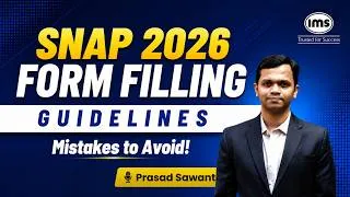 Thumbnail: SNAP 2026 Form-Filling Guidelines | How to fill SNAP 2026 Application form? Prasad Sawant