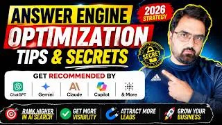 Thumbnail: .🚀 Answer Engine Optimization (AEO) Secrets Revealed | Rank in ChatGPT, Gemini & Claude in 2026