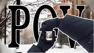 Thumbnail: POV Street Photography in Extreme Snowstorm - Sony A7 IV + 85mm1.4f