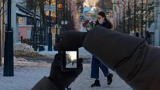 Thumbnail: POV Street Photography in Extreme Winter ❄️ Sony A7 IV + 85mm