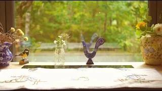 Thumbnail: living slowly in the woods 🐿🌲 cozy cooking, embroidery & art, forest walk