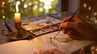 Thumbnail: my little life in the woods 🐿️🌲 baking bread, forest walk, making art