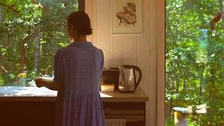 Thumbnail: cozy cabin life 🌲 simple cooking, forest hike & art