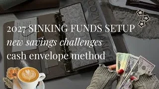Thumbnail: NEW 2027 SINKING FUNDS ☕️✉️✨ cash envelope method 