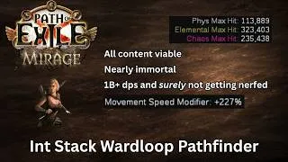 Thumbnail: Path of Exile [3.28] Int Stack Wardloop Pathfinder is Busted