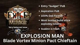 Thumbnail: Path of Exile [3.28] Minion Pact Blade Vortex Chieftain | Totally Balanced Build