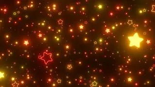 Thumbnail: Flying Through Hot Red Orange Glowing Neon Stars Deep In Outer Space 4K OLED Safe Visual Background