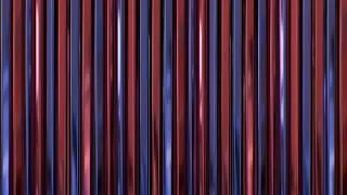 Thumbnail: Crimson And Cobalt Metallic Shiny Reflective Vertical Beams Twisting 4K VJ Loop Moving Background