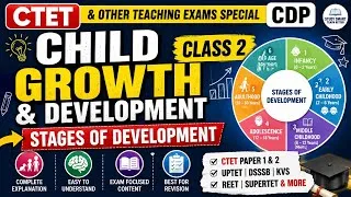 Thumbnail: CTET CDP-Growth&Development &  Its Stages| #CTET2026 #CTET #ctetcdppedagogy #ctetexam #cdp #study 