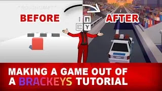 Thumbnail: Making A Game Out Of A BRACKEYS Tutorial | Indie Devlog #1