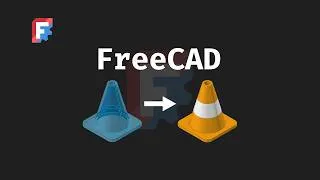 Thumbnail: FreeCAD: How to Build a Traffic Cone with Colour (Beginner Tutorial)